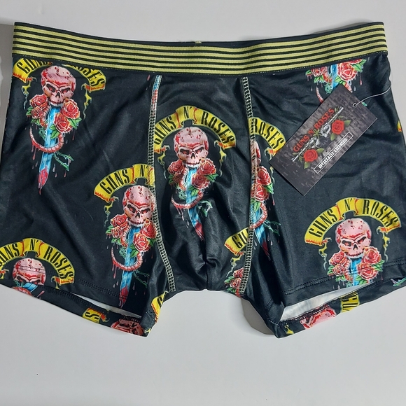 GUNS N ROSES Mens Wide Boxer Shorts Underwear Official Licensed L - Picture 1 of 3